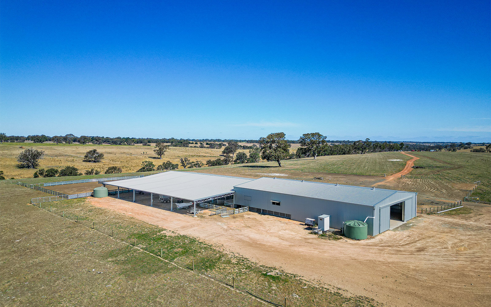 Westblade shearing shed and yard cover 