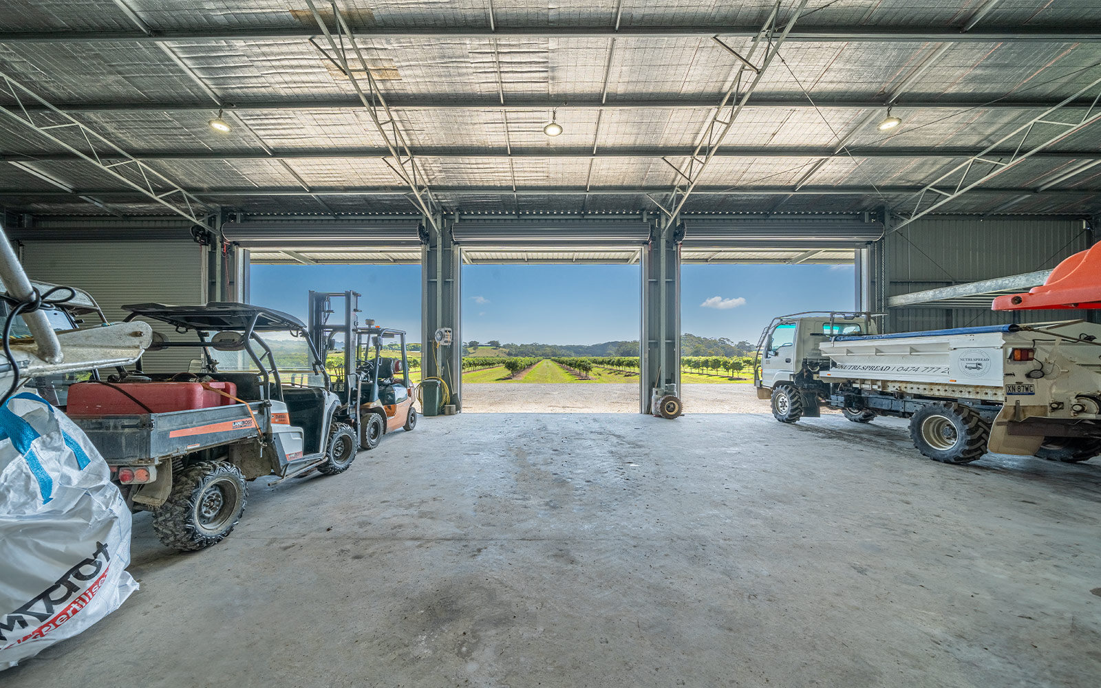 Tony Flick machinery shed  