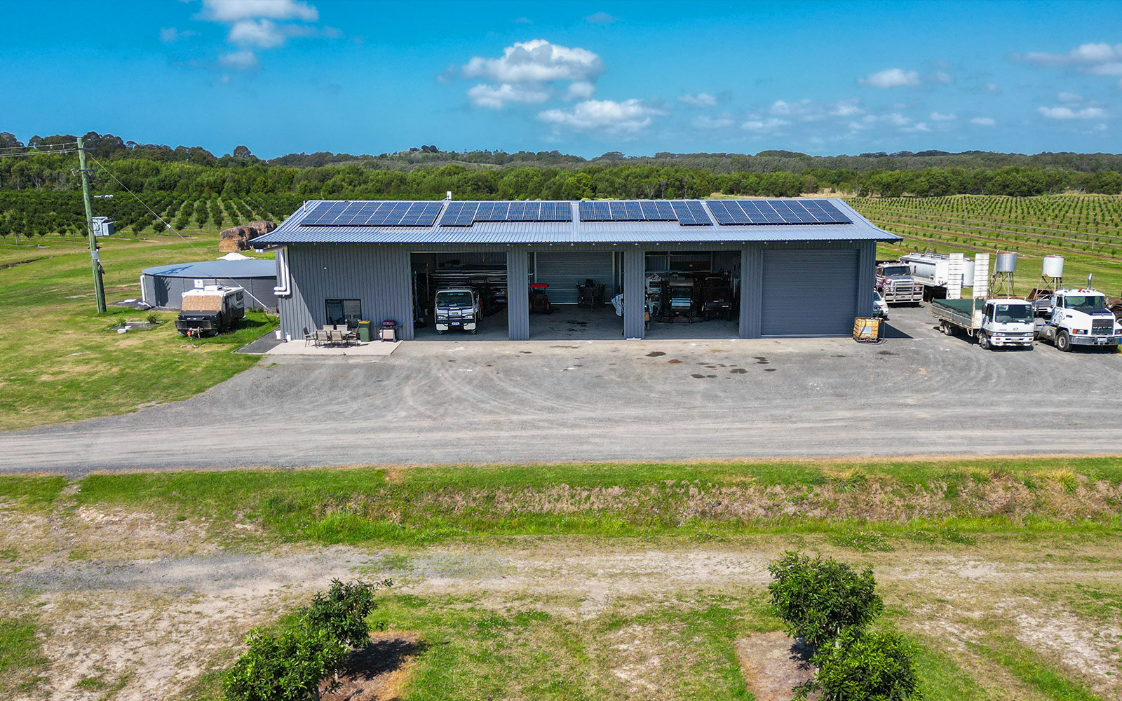 Tony Flick machinery shed 