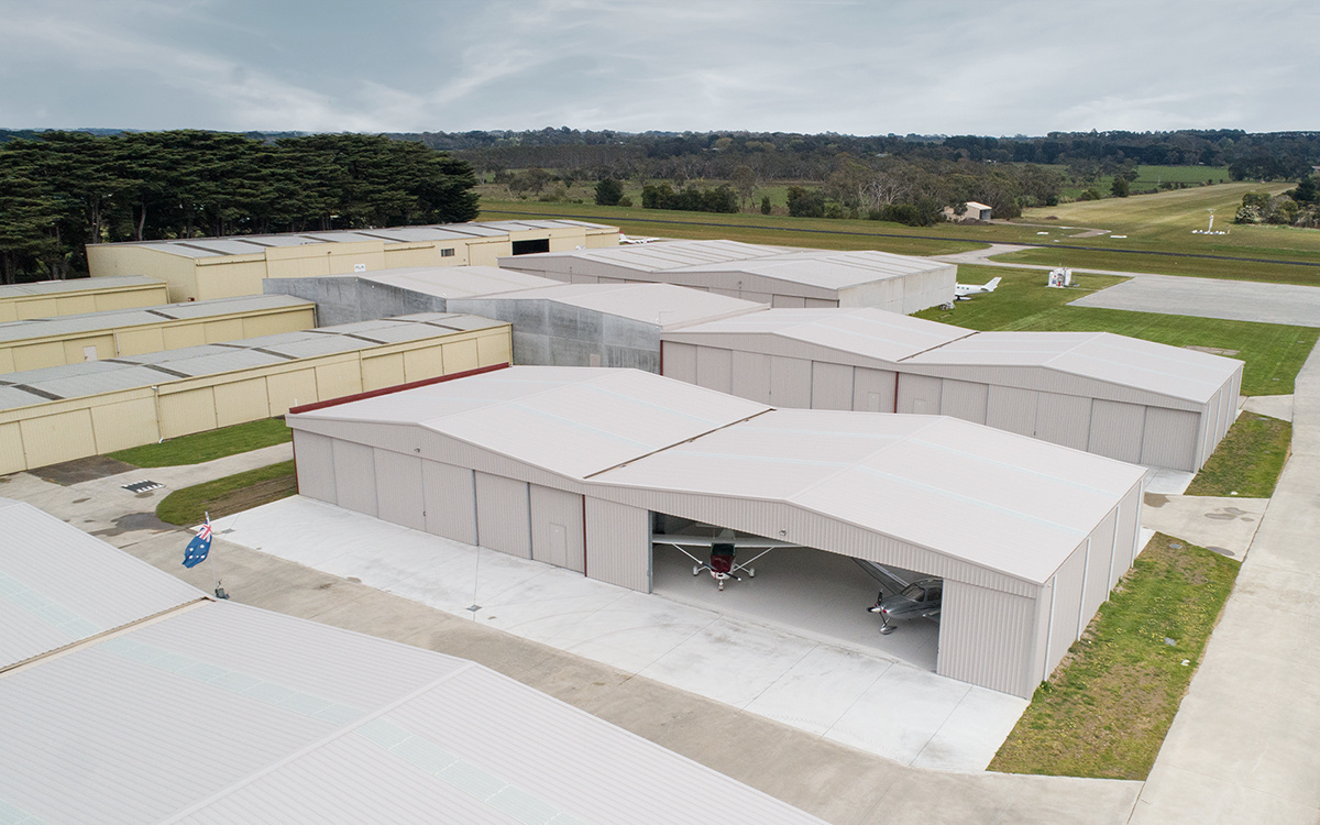 Tyabb Aerodrome multi-tenant hangar  