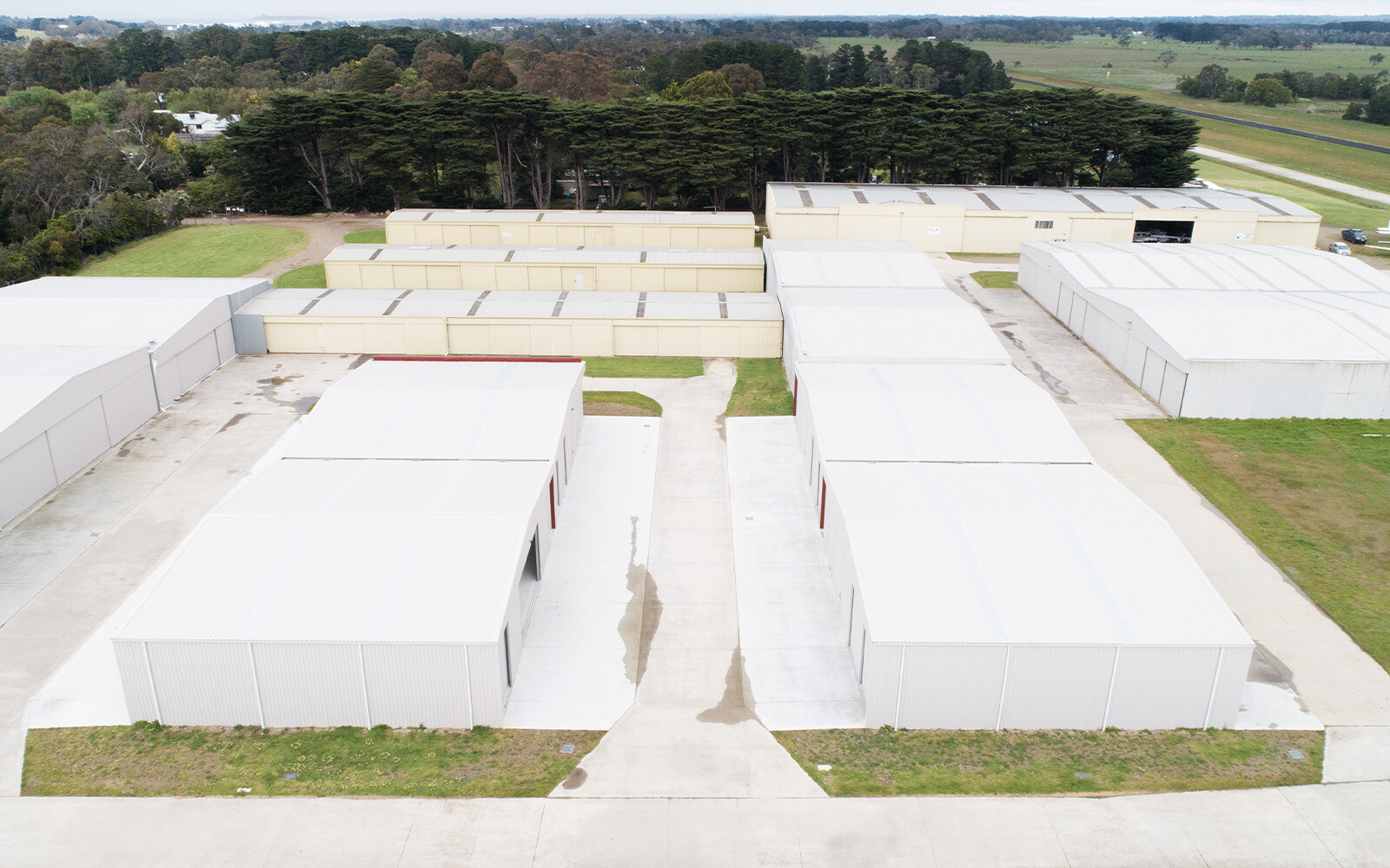 Tyabb Aerodrome multi-tenant hangar