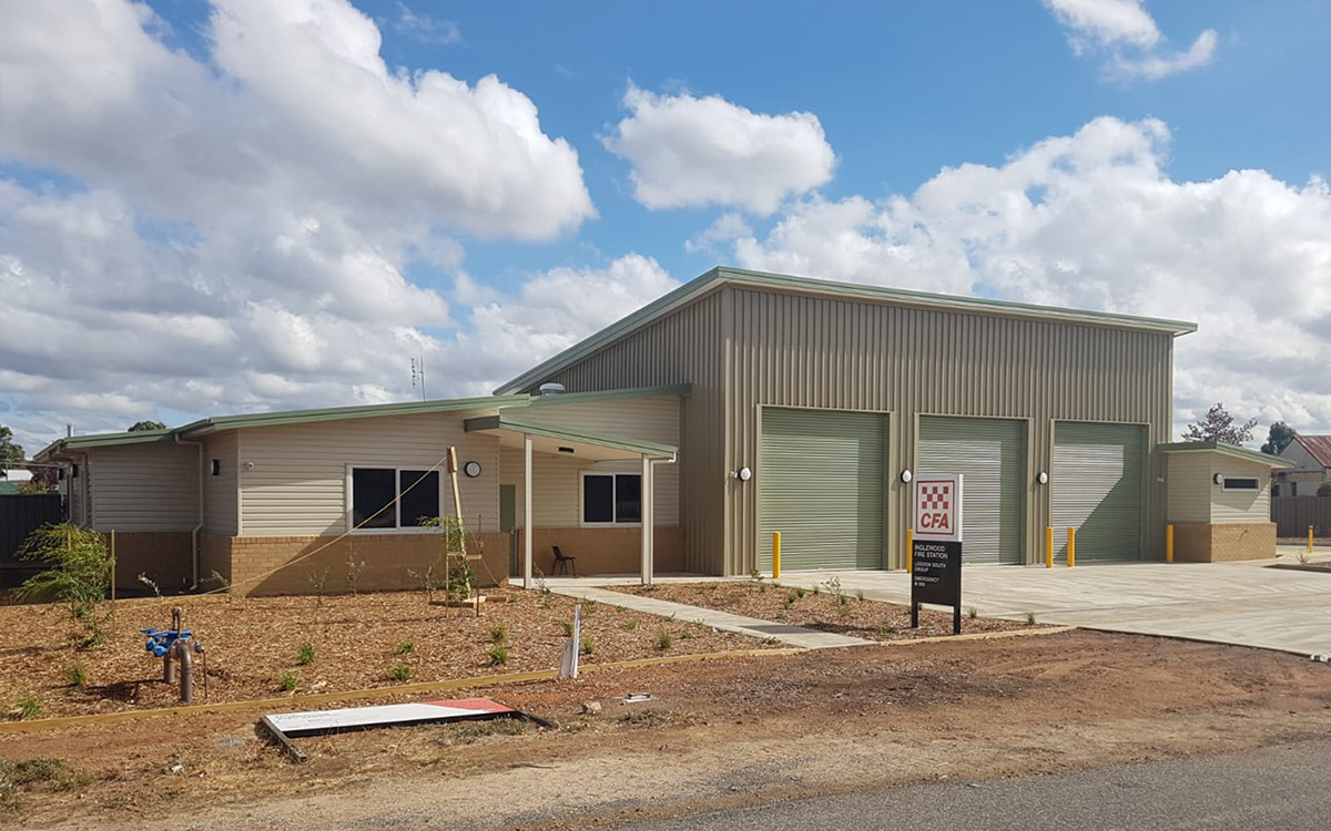 Inglewood CFA emergency services building 