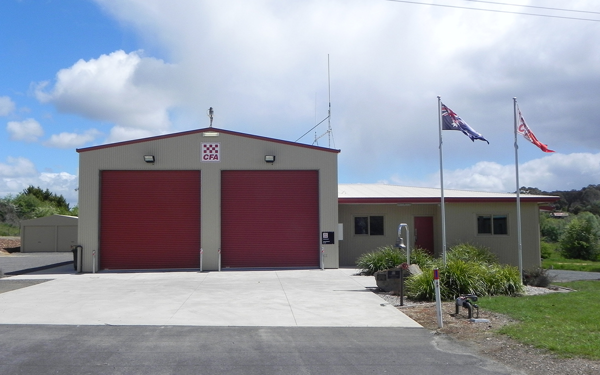 Woodend CFA emergency services building 