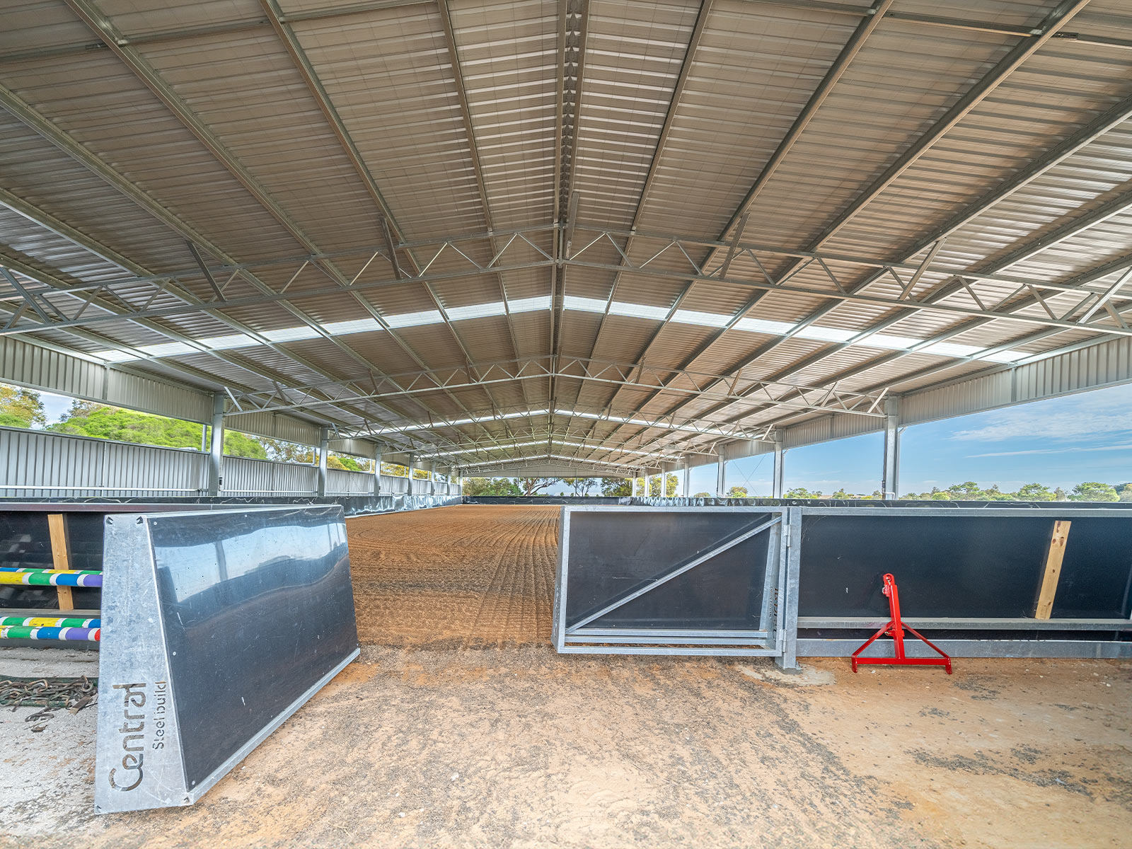 Amy Slayter indoor dressage arena