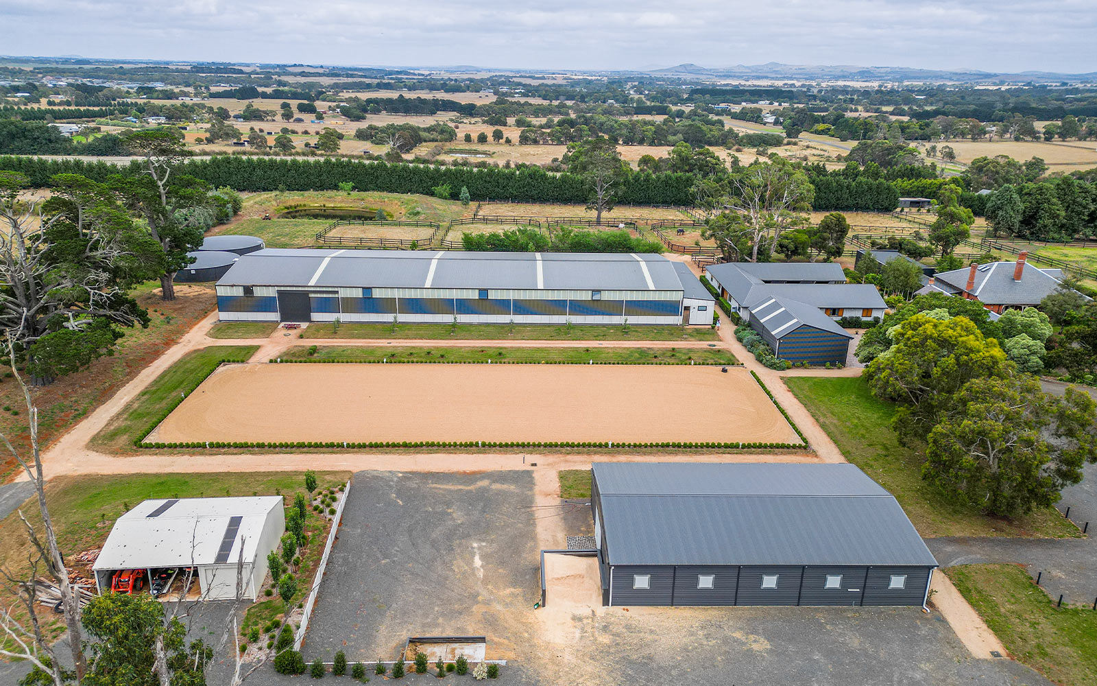 Debbie Warne indoor dressage arena 