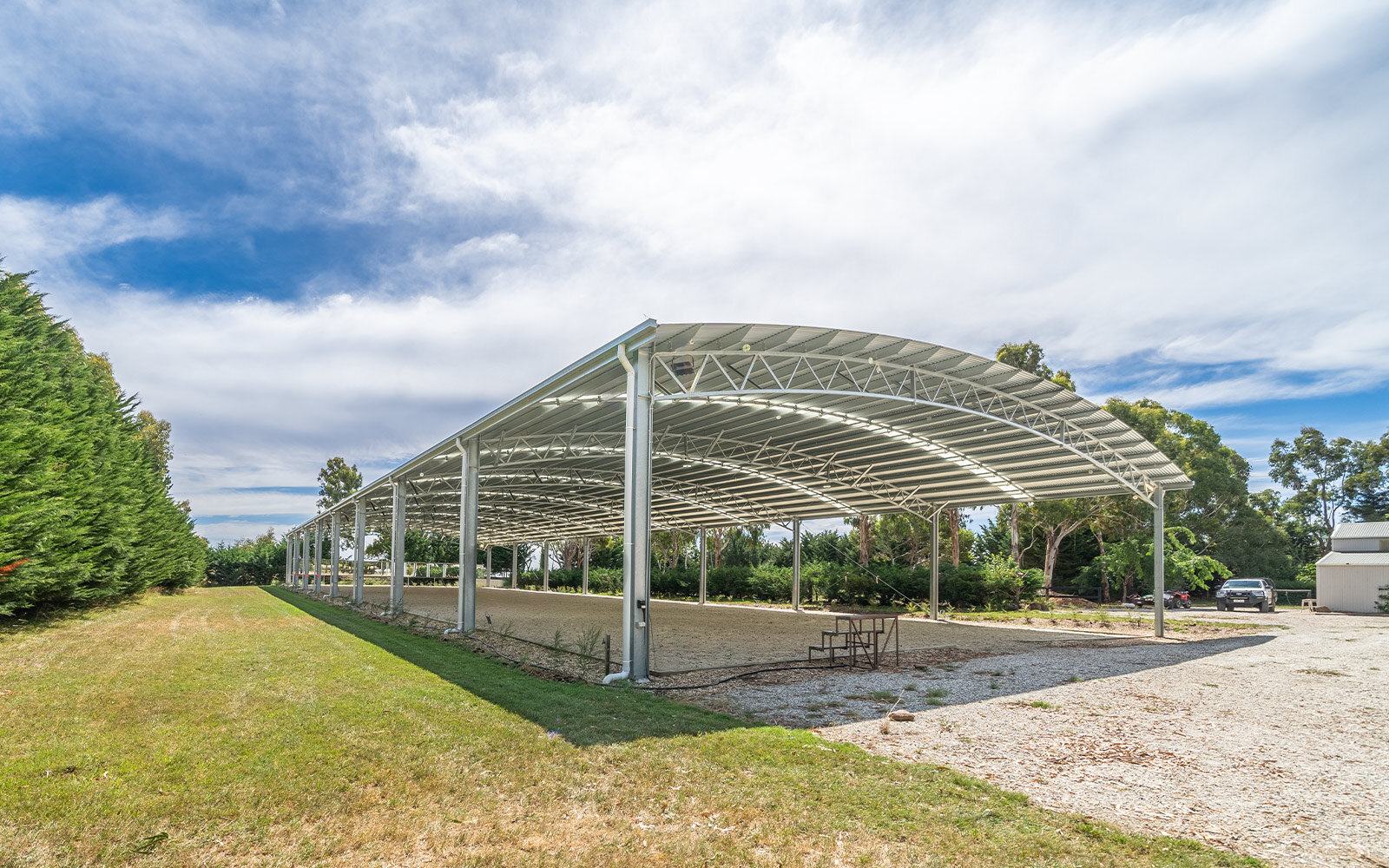 Katharine Davies indoor dressage arena 