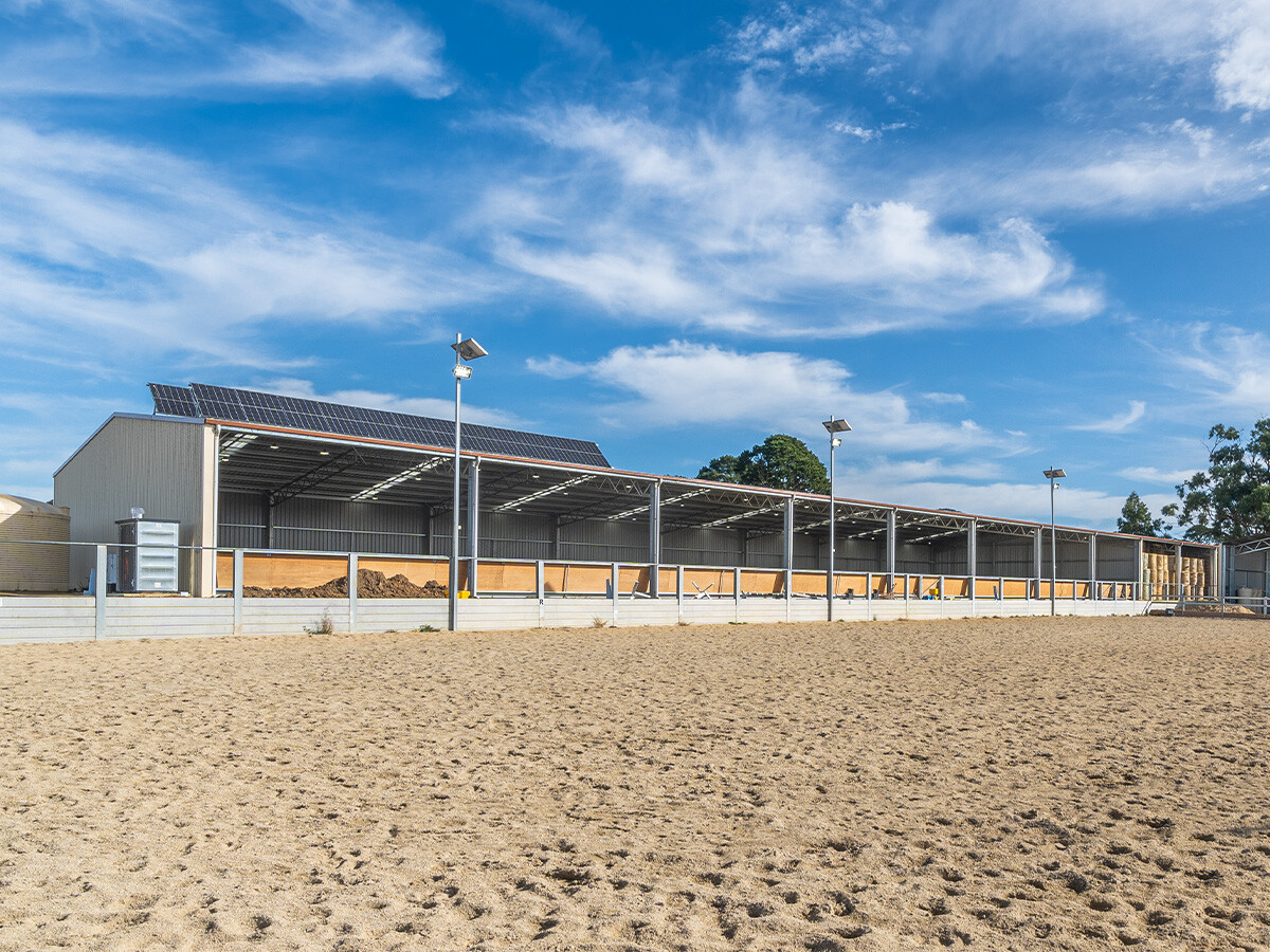 Ken Greenwood indoor dressage arena 