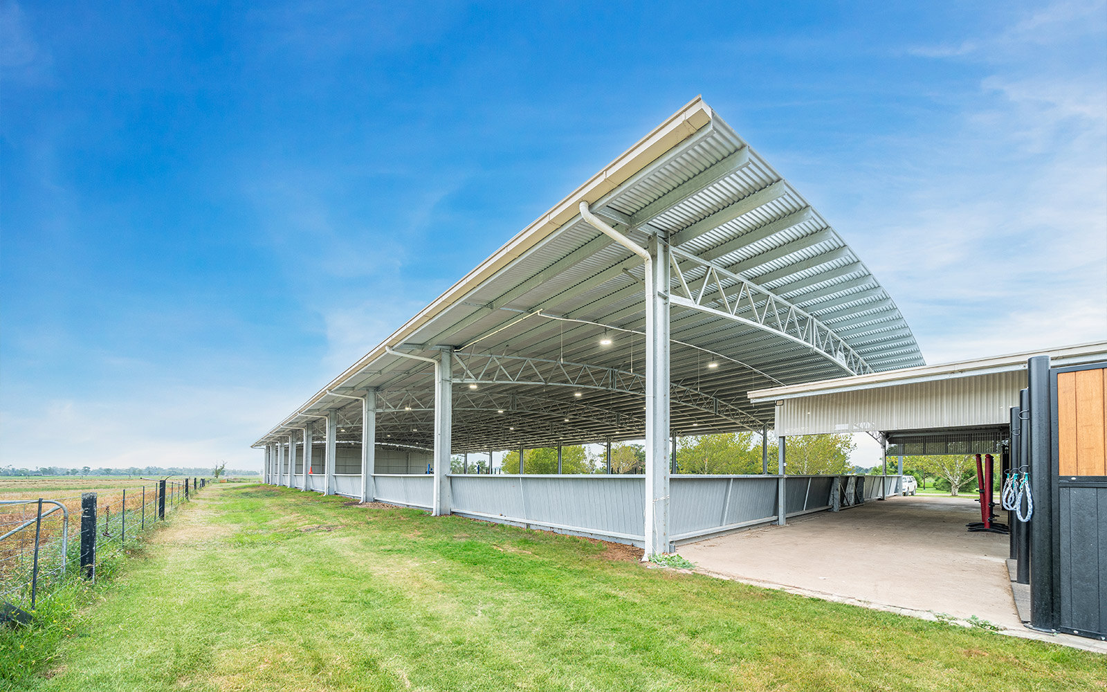 Robyn Boyle indoor dressage arena and stable complex