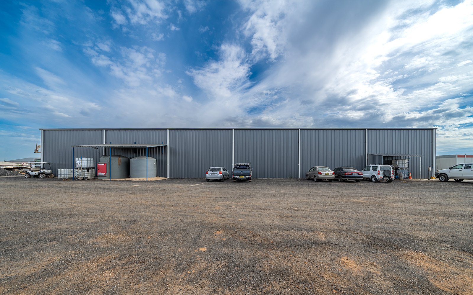 Complete Road Seal industrial storage building