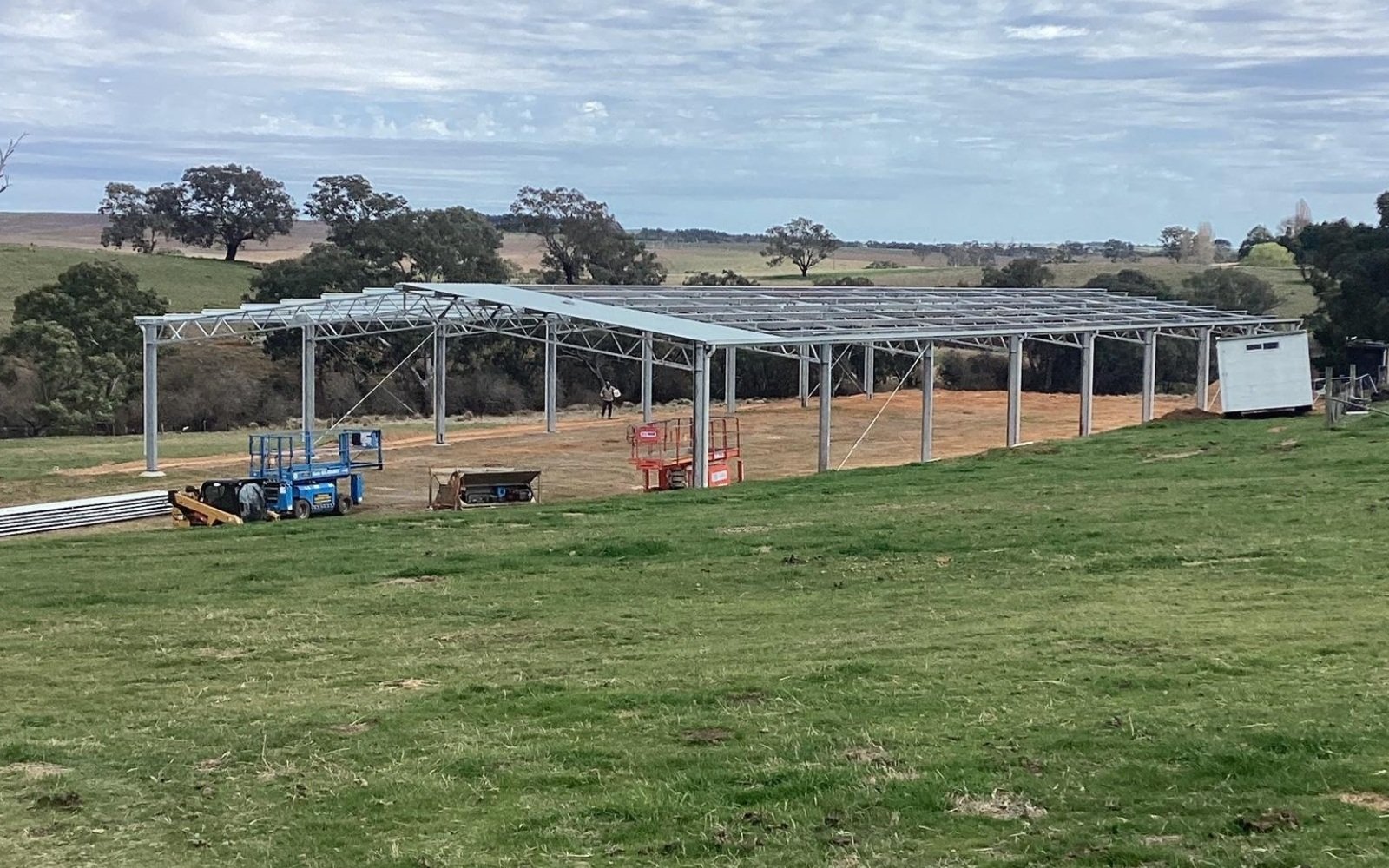 Indoor dressage arena