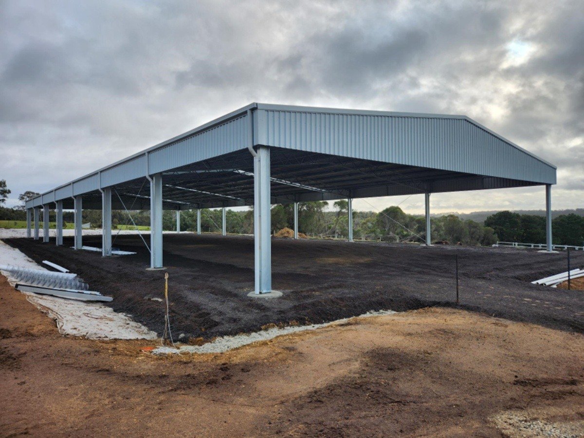 Indoor dressage arena