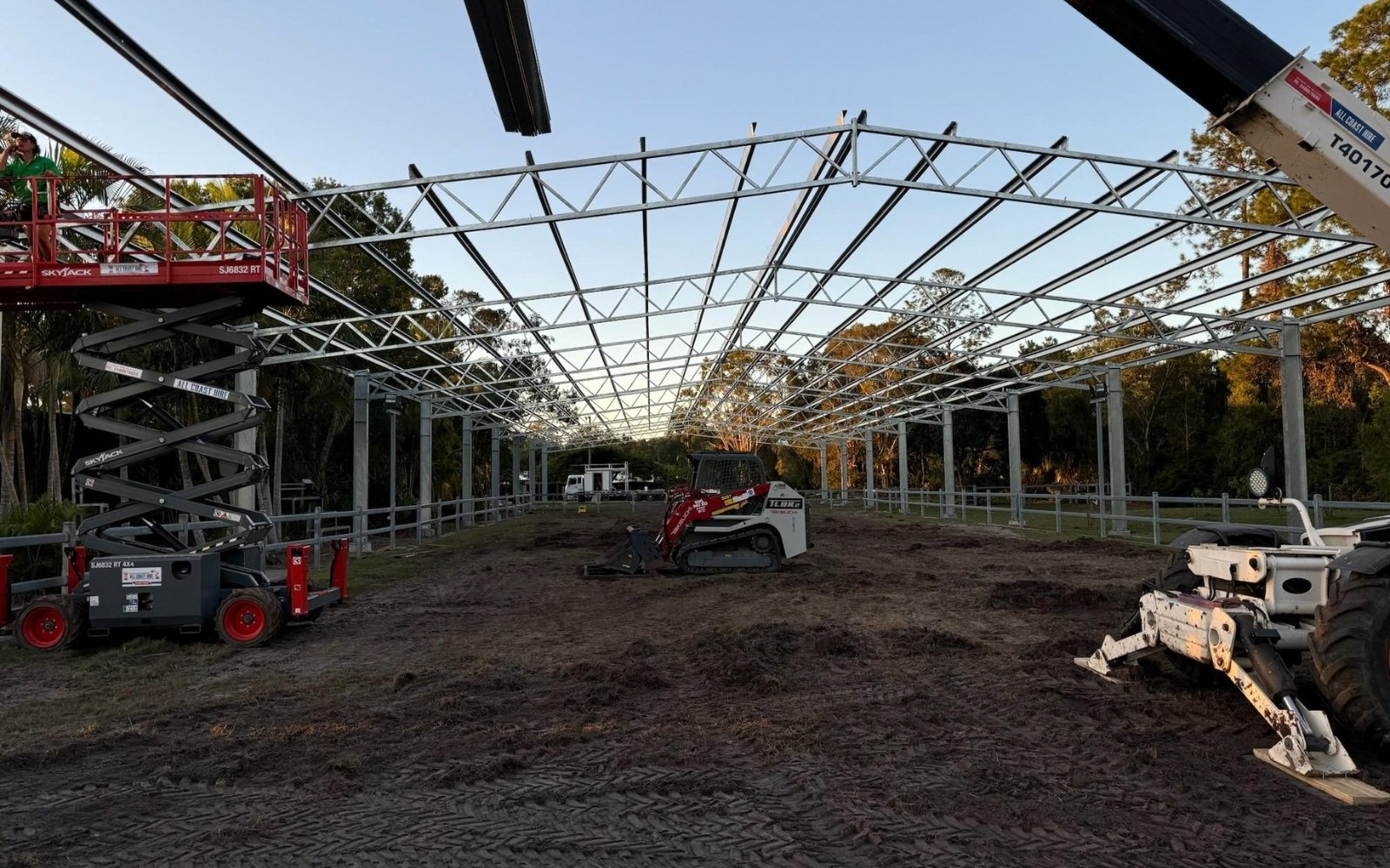 Indoor dressage arena