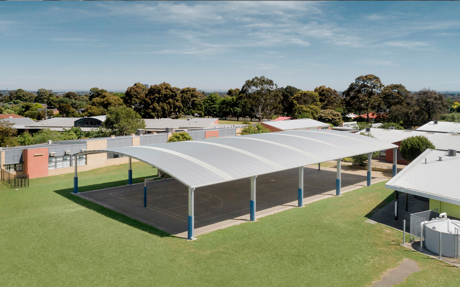 Burwood Heights Primary School ball court cover 