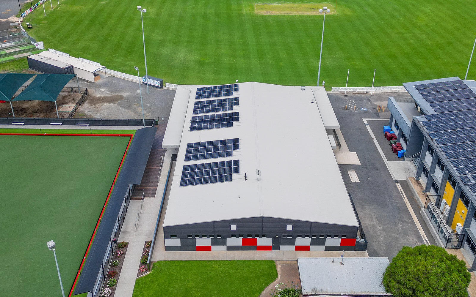 Horsham Saints Football and Netball Club recreational shed building