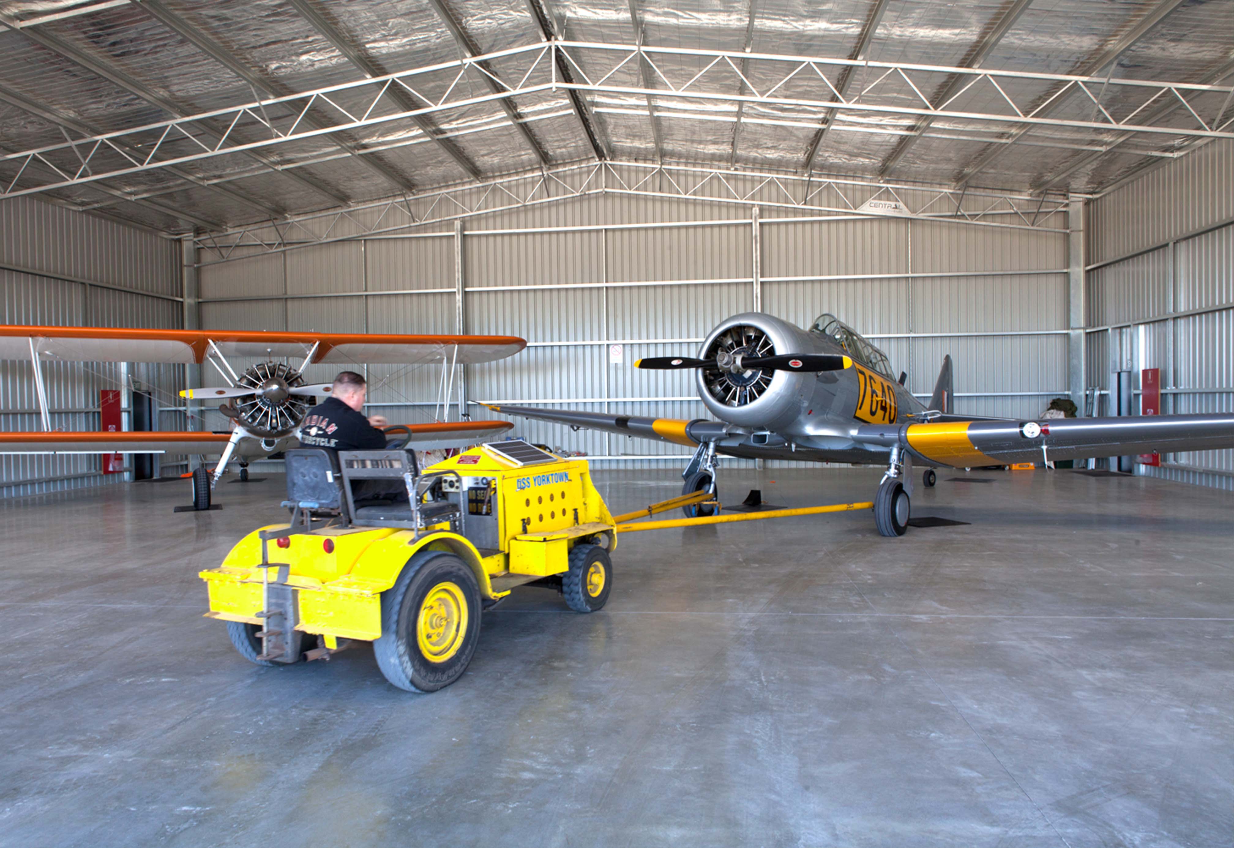 Jace Harrison aircraft hangar  