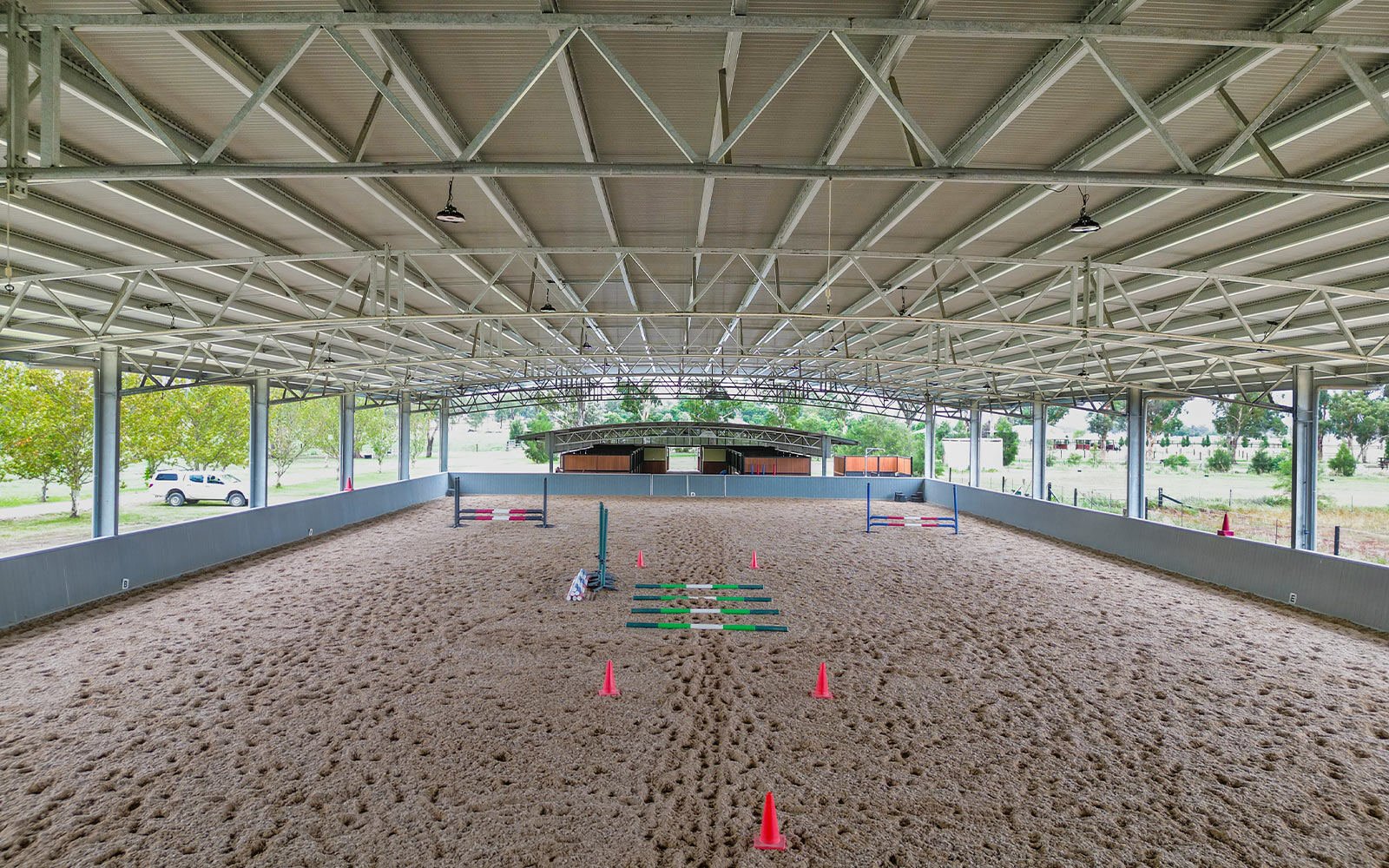 Robyn Boyle combined indoor arena and stable complex  